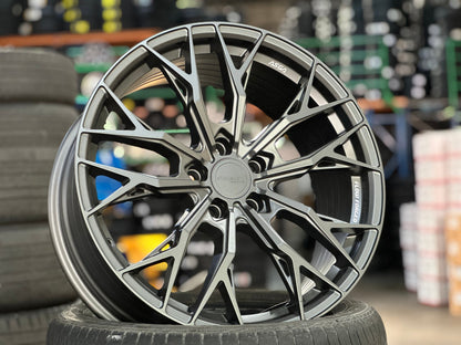 New 19X8.5 ET43 Asga ARF10 Rim (4 wheel) Matt Gunmetal 5X112