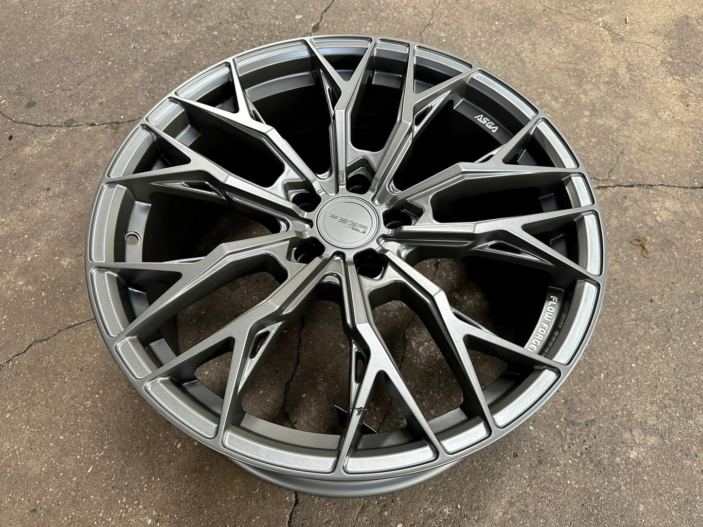 New 19X8.5 ET43 Asga ARF10 Rim (4 wheel) Matt Gunmetal 5X114.3