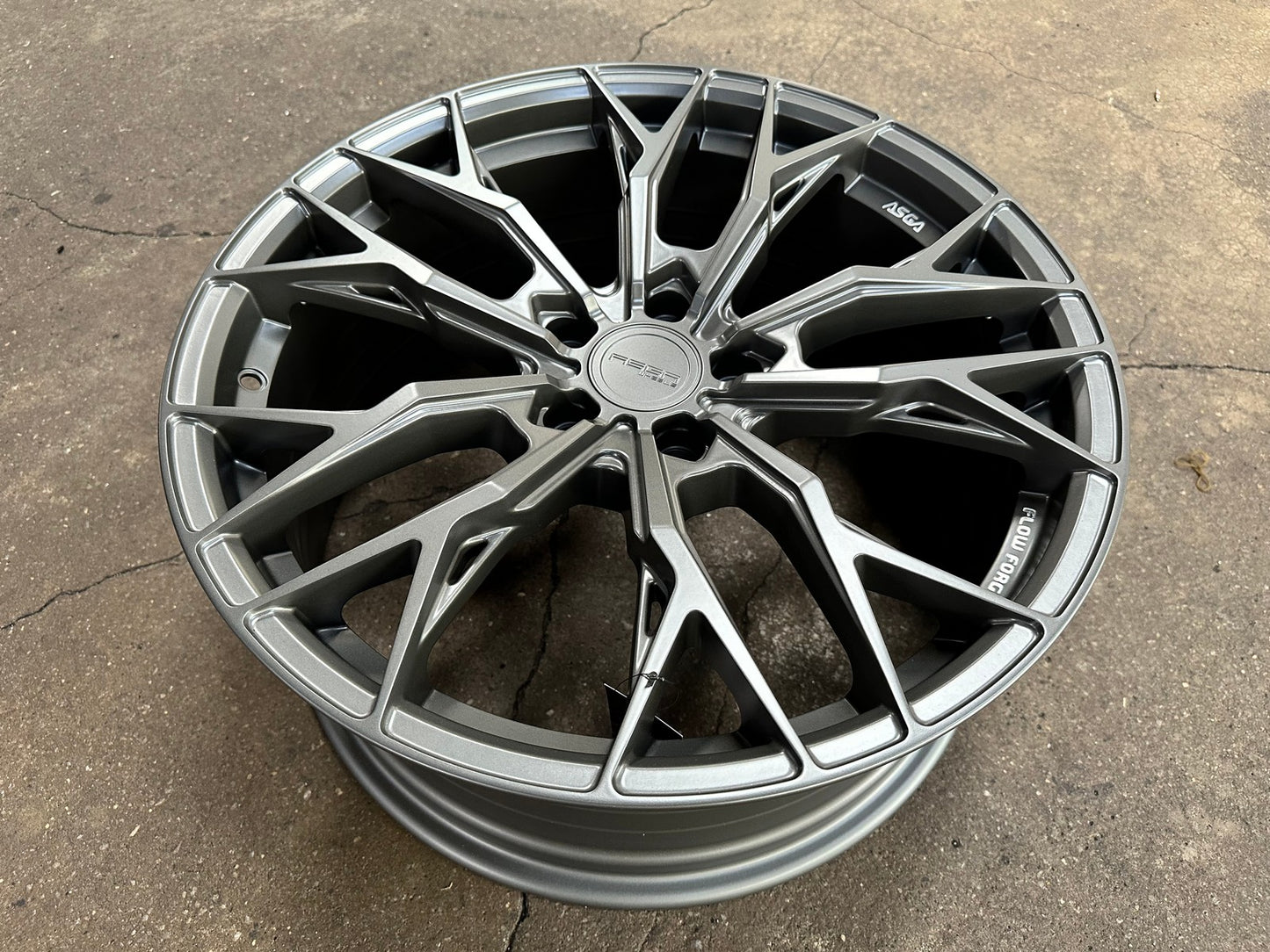 New 19X8.5 ET43 Asga ARF10 Rim (4 wheel) Matt Gunmetal 5X114.3