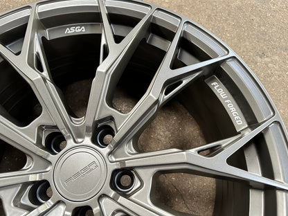 New 19X8.5 ET43 Asga ARF10 Rim (4 wheel) Matt Gunmetal 5X112