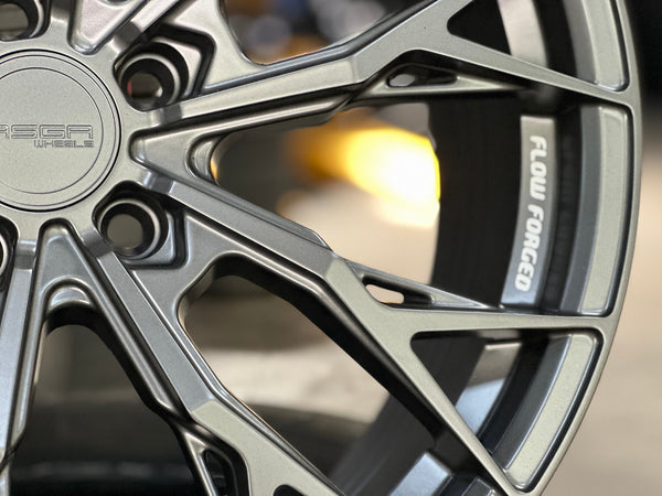 New 19X8.5 ET43 Asga ARF10 Rim (4 wheel) Matt Gunmetal 5X112