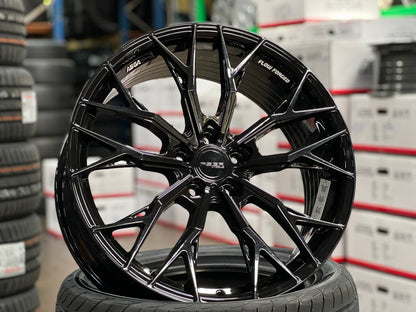New 20X8.5 ET42 Asga ARF10 Rim (4 wheel) Gloss Black 5X112