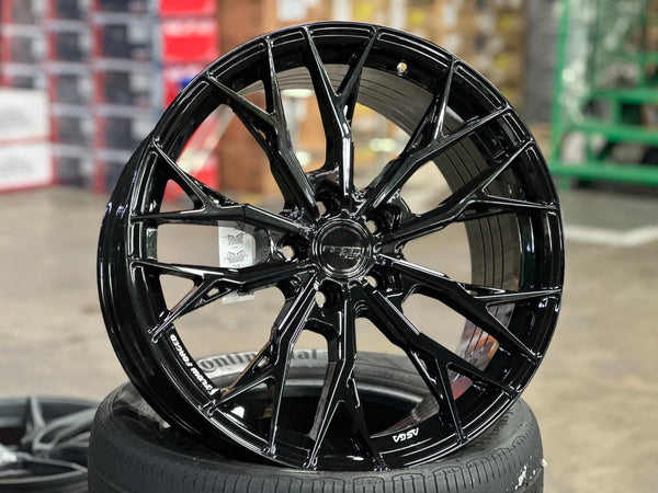 New 19X9.5 ET37 Asga ARF10 Rim (4 wheel) Gloss Black 5X112