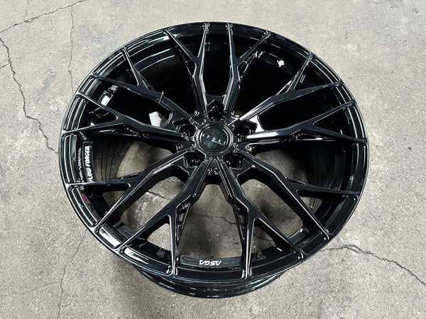 New 19X9.5 ET37 Asga ARF10 Rim (4 wheel) Gloss Black 5X112