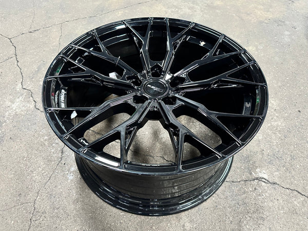 New 19X9.5 ET37 Asga ARF10 Rim (4 wheel) Gloss Black 5X112