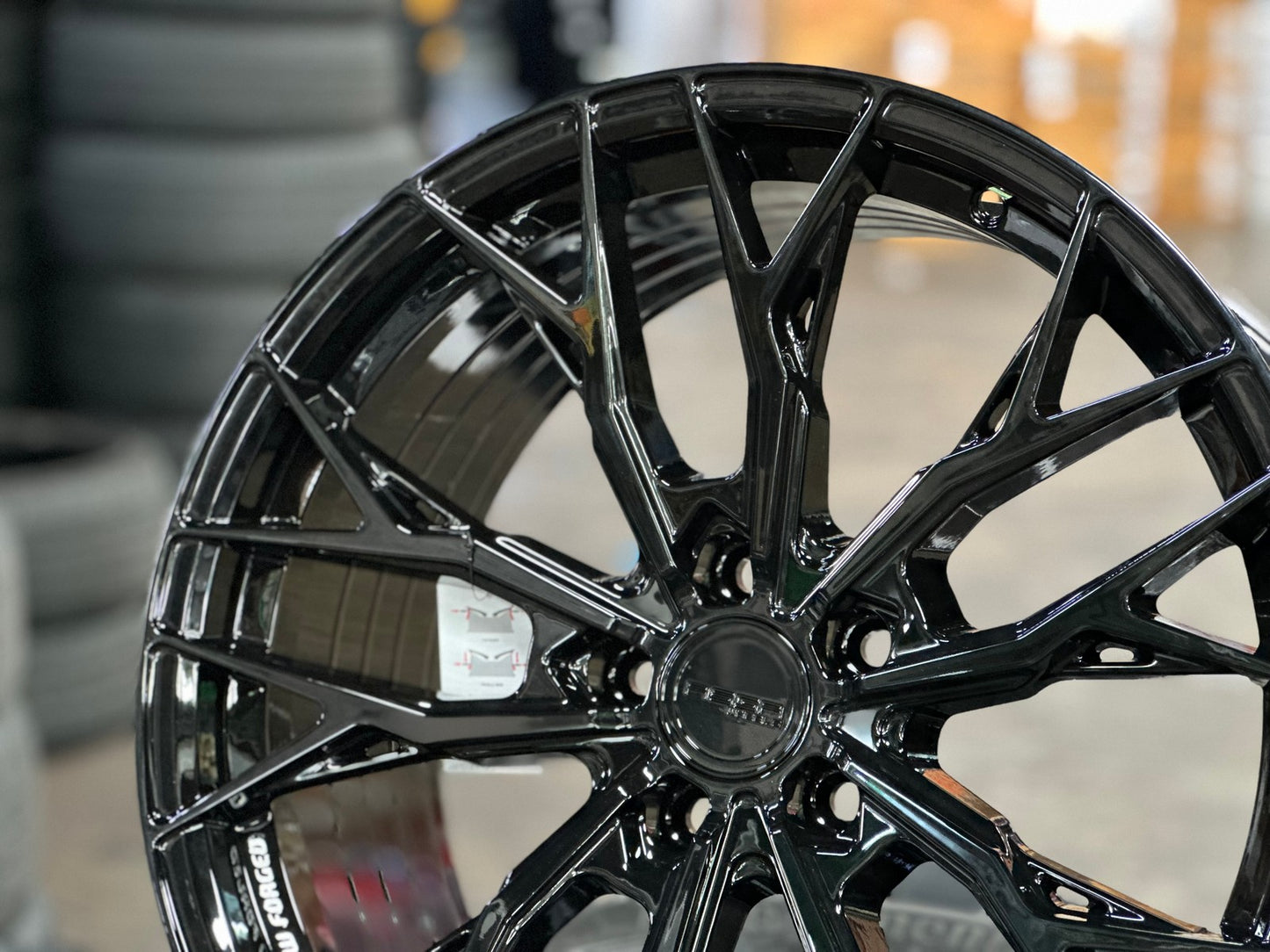 New 19X9.5 ET37 Asga ARF10 Rim (4 wheel) Gloss Black 5X114.3