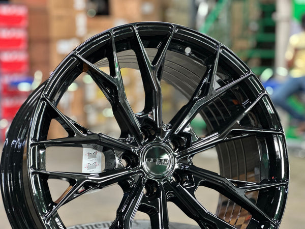 New 19X9.5 ET37 Asga ARF10 Rim (4 wheel) Gloss Black 5X112