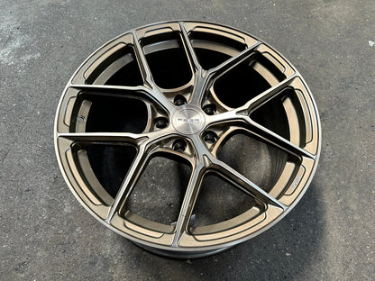 New 18X8.5 ET43 Asga ARF12 Rim (4 wheel) Gloss Bronze 5X112