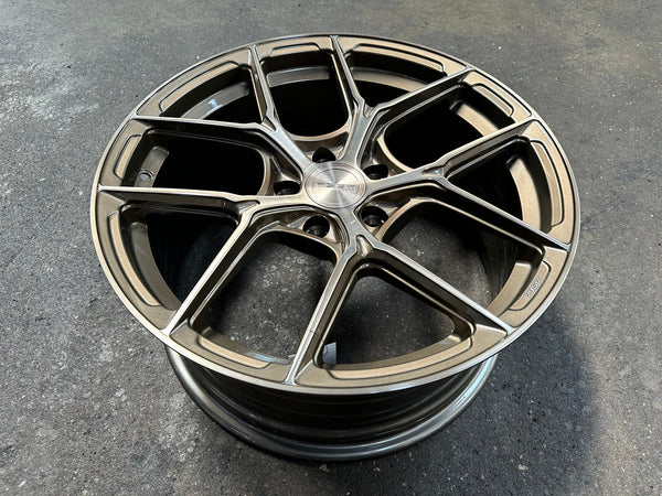 New 18X8.5 ET43 Asga ARF12 Rim (4 wheel) Gloss Bronze 5X114.3
