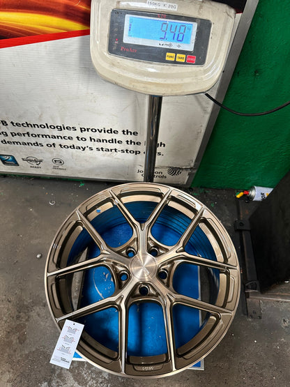 New 18X8.5 ET43 Asga ARF12 Rim (4 wheel) Gloss Bronze 5X114.3