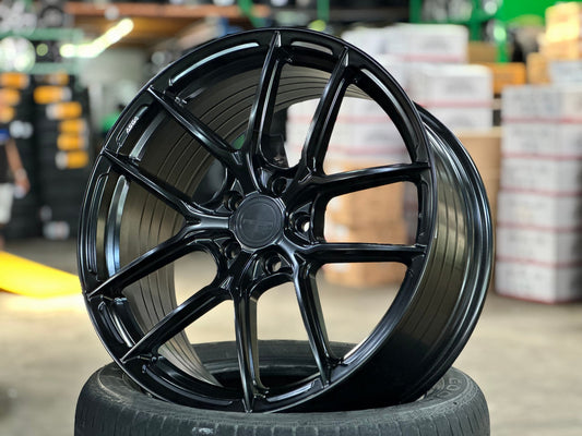 New 19X8.5 ET43 Asga ARF12 Rim (4 wheel) Matt Black 5X114.3