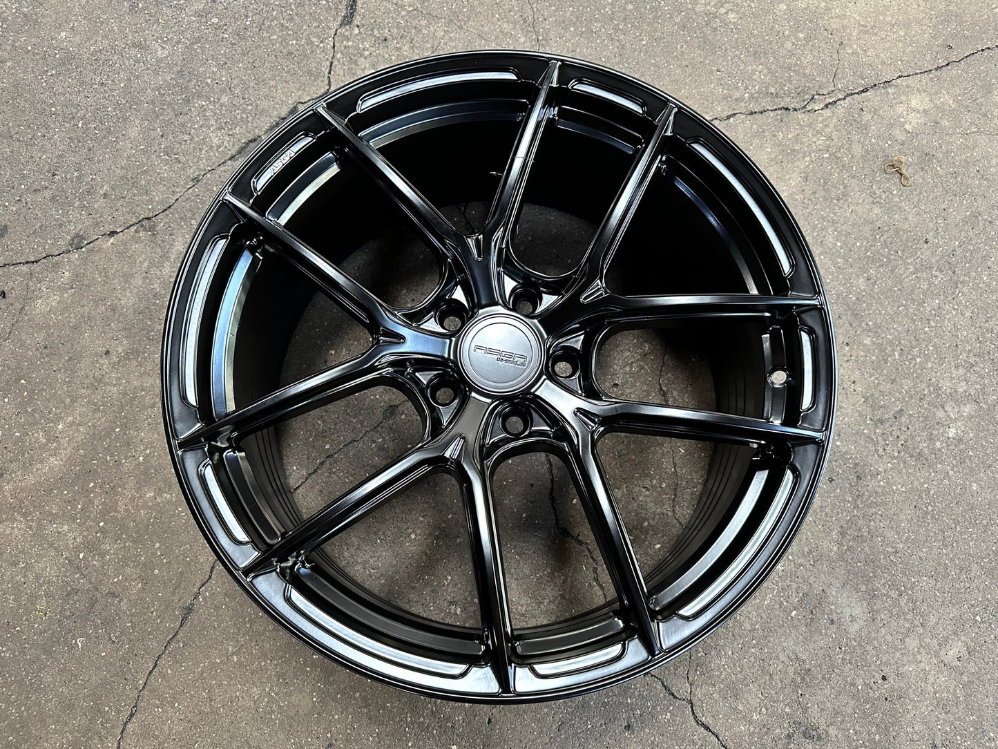New 19X8.5 ET43 Asga ARF12 Rim (4 wheel) Matt Black 5X114.3
