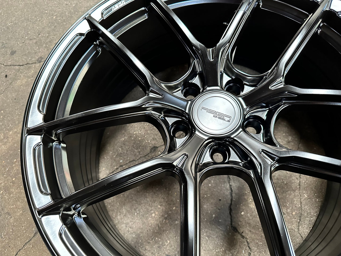 New 19X8.5 ET43 Asga ARF12 Rim (4 wheel) Matt Black 5X112