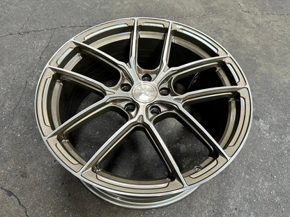 New 19X8.5 ET43 Asga ARF12 Rim (4 wheel) Gloss Bronze 5X114.3