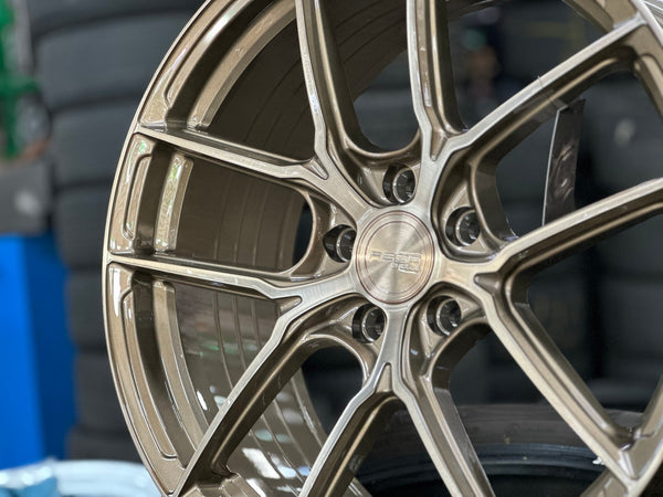 New 19X8.5 ET43 Asga ARF12 Rim (4 wheel) Gloss Bronze 5X112