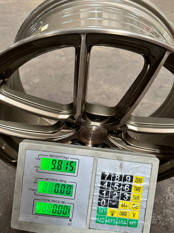 New 19X8.5 ET43 Asga ARF12 Rim (4 wheel) Gloss Bronze 5X114.3