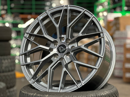 New 17X7.5 ET40 VFF107 Design Rim (4 wheel) Gloss Gunmetal 4X100