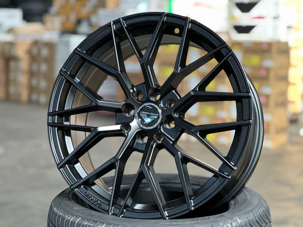 New 17X7.5 ET40 VFF107 Design Rim (4 wheel) Matt Black 4X100