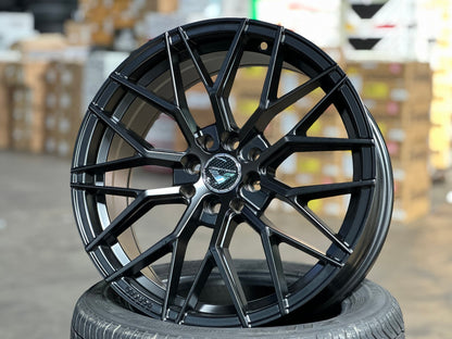 New 17X7.5 ET40 VFF107 Design Rim (4 wheel) Matt Black 4X114.3