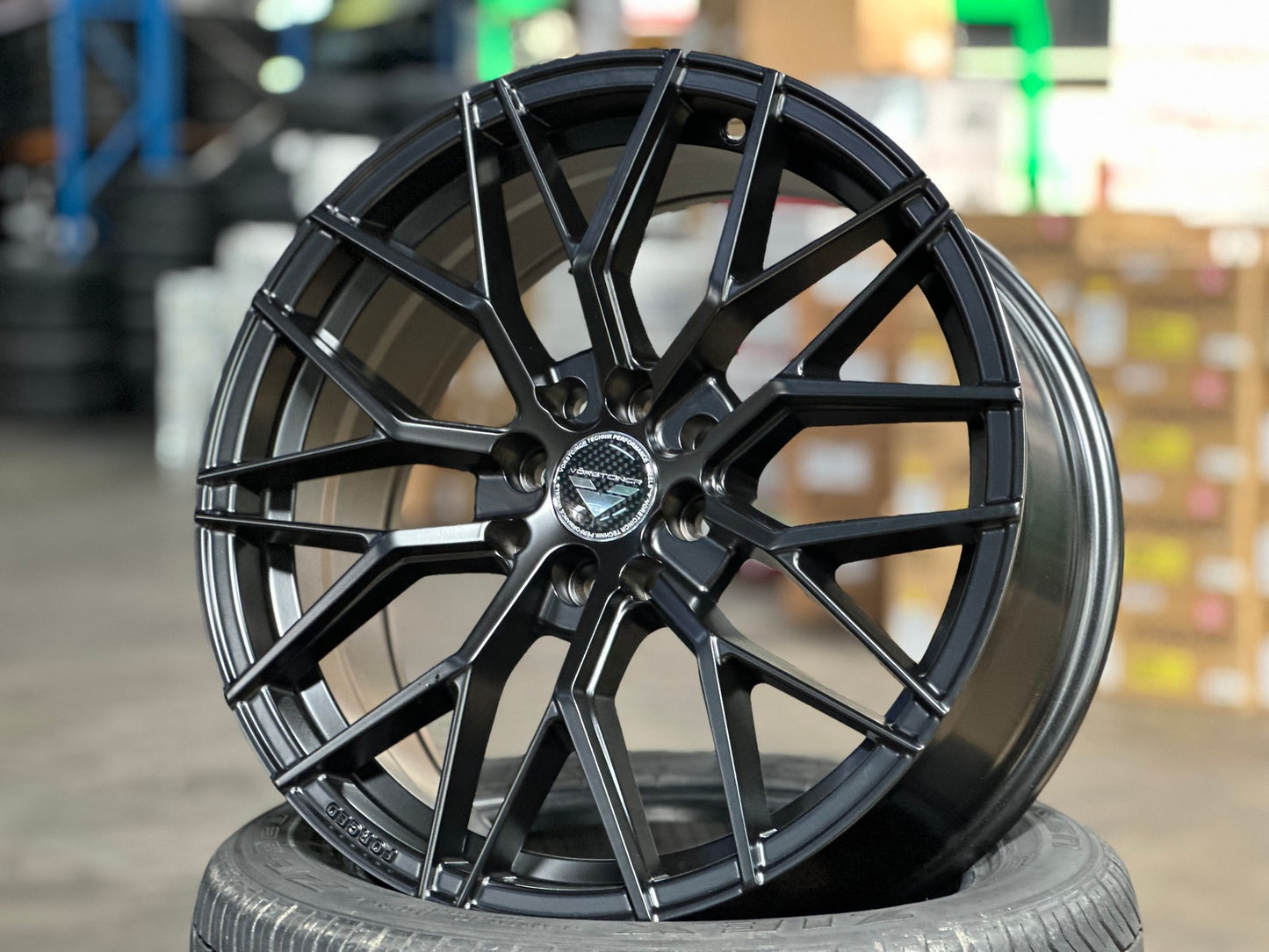New 17X7.5 ET40 VFF107 Design Rim (4 wheel) Matt Black 4X100