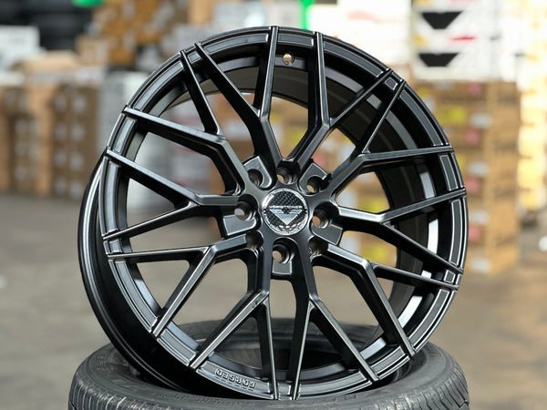 New 17X7.5 ET40 VFF107 Design Rim (4 wheel) Matt Black 4X114.3