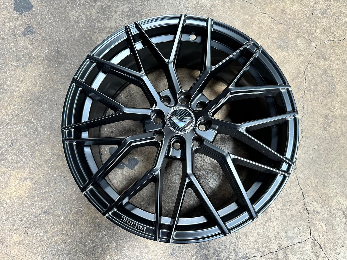 New 17X7.5 ET40 VFF107 Design Rim (4 wheel) Matt Black 4X114.3