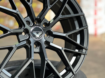 New 17X7.5 ET40 VFF107 Design Rim (4 wheel) Matt Black 4X114.3