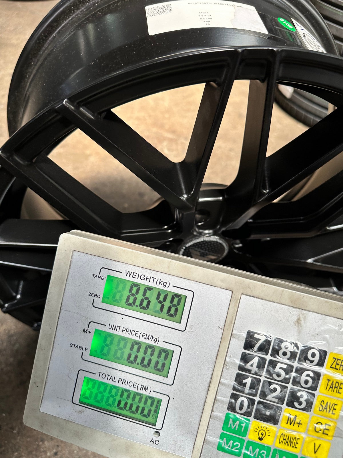 New 17X7.5 ET40 VFF107 Design Rim (4 wheel) Matt Black 4X100