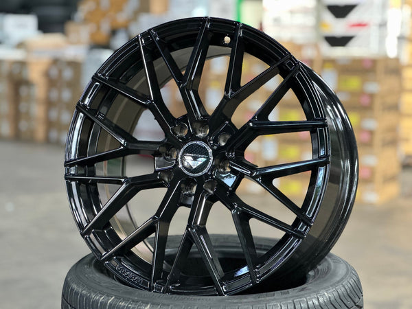 New 17X7.5 ET40 VFF107 Design Rim (4 wheel) Gloss Black 4X100