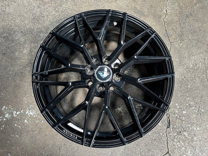 New 17X7.5 ET40 VFF107 Design Rim (4 wheel) Gloss Black 4X114.3
