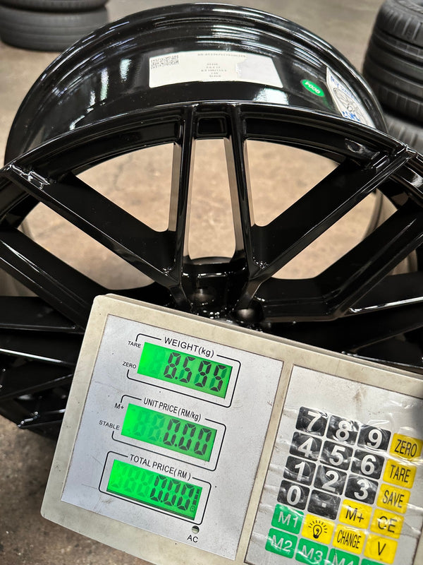 New 17X7.5 ET40 VFF107 Design Rim (4 wheel) Gloss Black 4X100