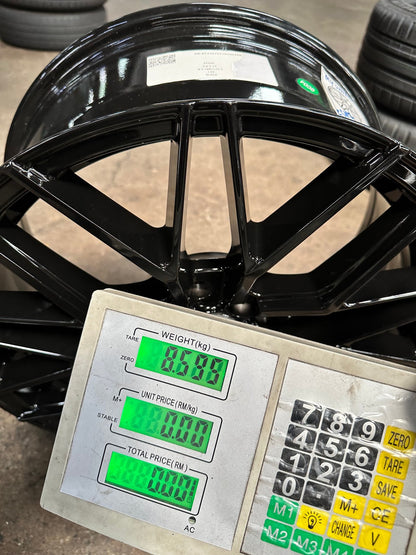 New 17X7.5 ET40 VFF107 Design Rim (4 wheel) Gloss Black 4X114.3