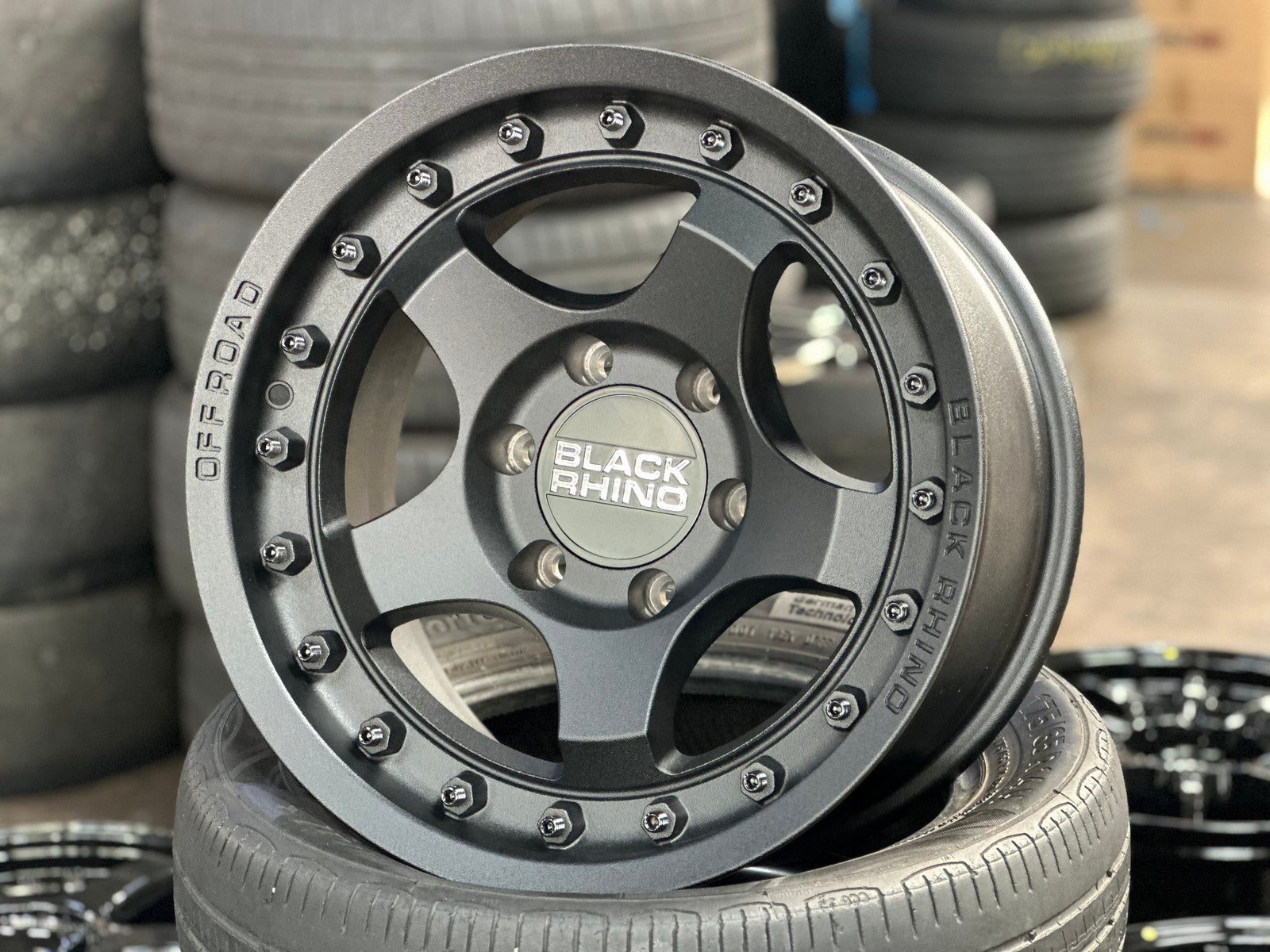 New 17X8.5 ET-10 Black Rhino Bantam Rim (4 wheel) Matt Black 6X139.7 ...