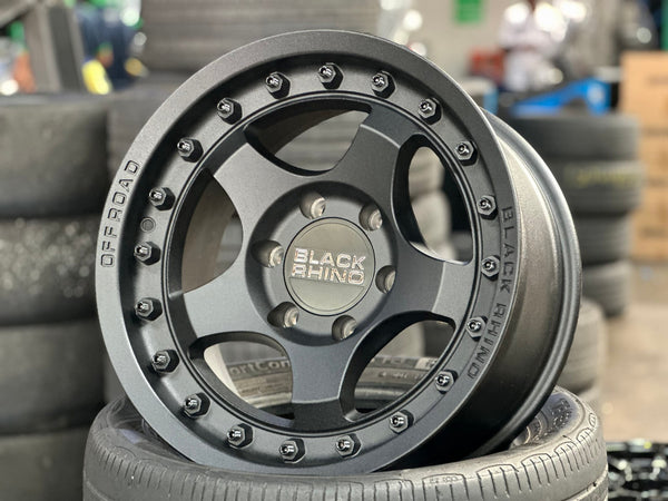 New 17X8.5 ET-10 Black Rhino Bantam Rim (4 wheel) Matt Black 6X139.7