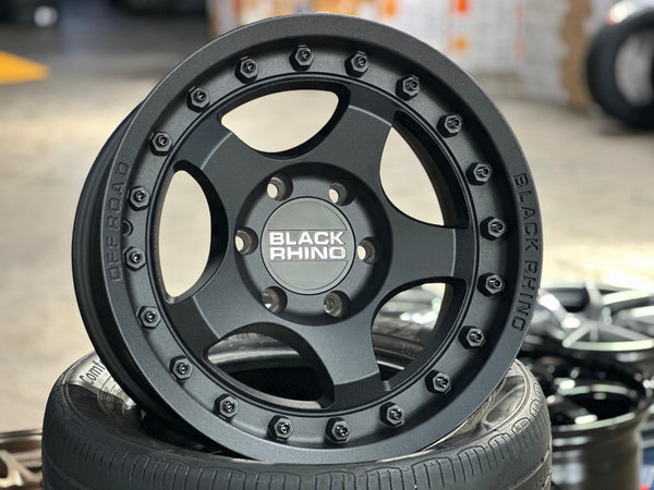 New 17X8.5 ET-10 Black Rhino Bantam Rim (4 wheel) Matt Black 6X139.7
