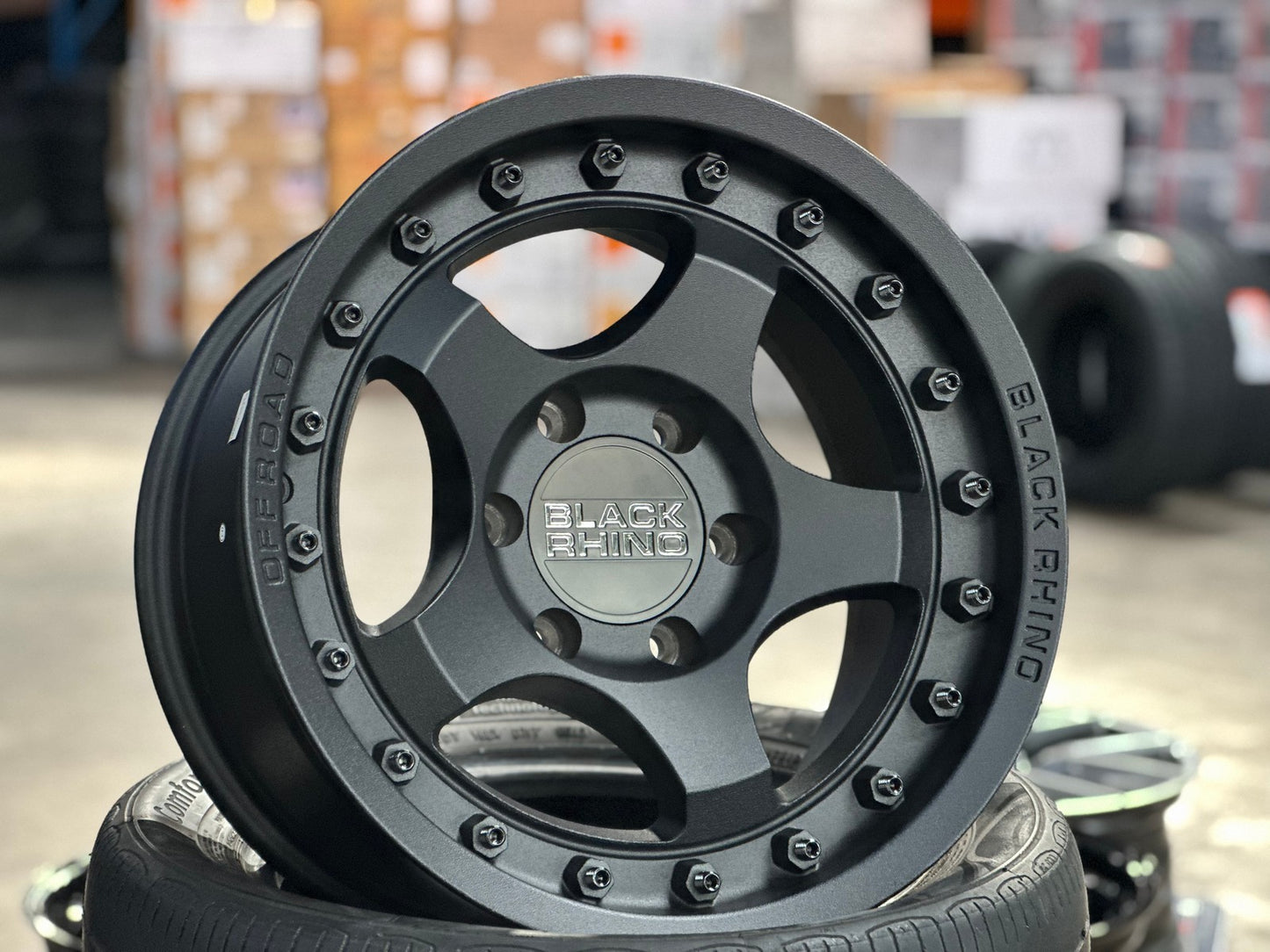 New 17X8.5 ET-10 Black Rhino Bantam Rim (4 wheel) Matt Black 6X139.7