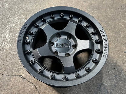 New 17X8.5 ET-10 Black Rhino Bantam Rim (4 wheel) Matt Black 6X139.7