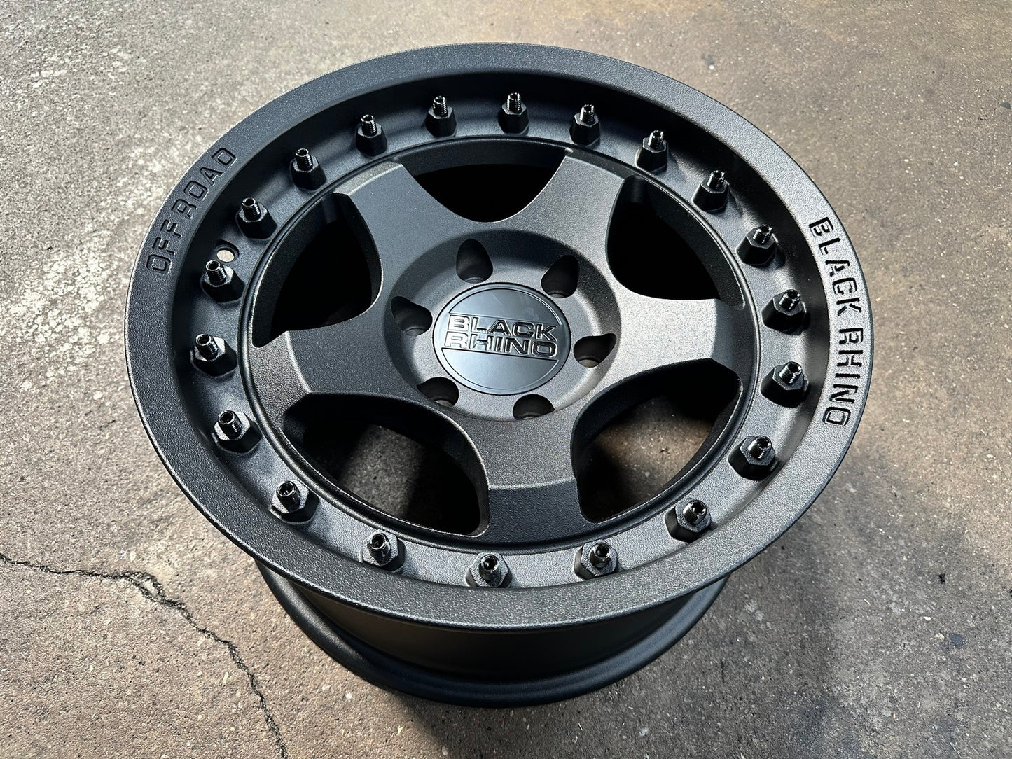 New 17X8.5 ET-10 Black Rhino Bantam Rim (4 wheel) Matt Black 6X139.7