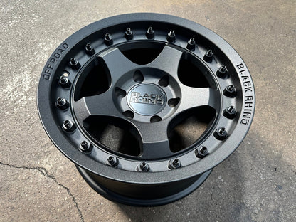 New 17X8.5 ET-10 Black Rhino Bantam Rim (4 wheel) Matt Black 6X139.7