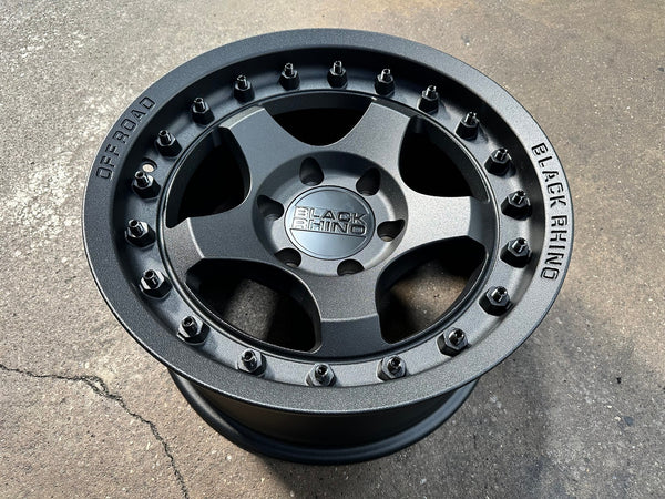 New 17X8.5 ET-10 Black Rhino Bantam Rim (4 wheel) Matt Black 6X139.7