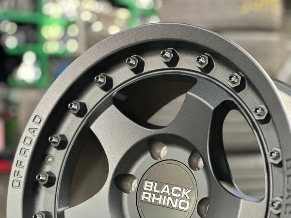 New 17X8.5 ET-10 Black Rhino Bantam Rim (4 wheel) Matt Black 6X139.7