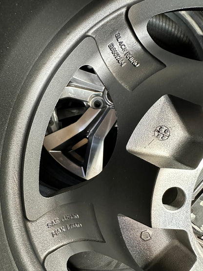 New 17X8.5 ET-10 Black Rhino Bantam Rim (4 wheel) Matt Black 6X139.7