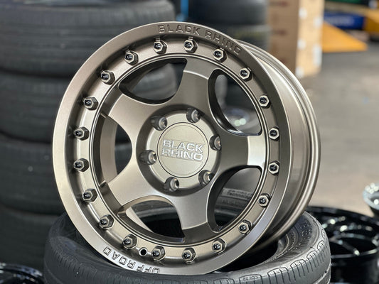 New 17X8.5 ET-10 Black Rhino Bantam Rim (4 wheel) Matt Bronze 6X139.7