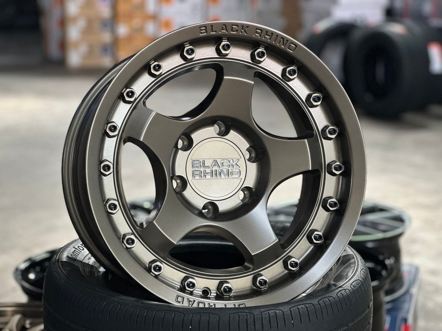 New 17X8.5 ET-10 Black Rhino Bantam Rim (4 wheel) Matt Bronze 6X139.7