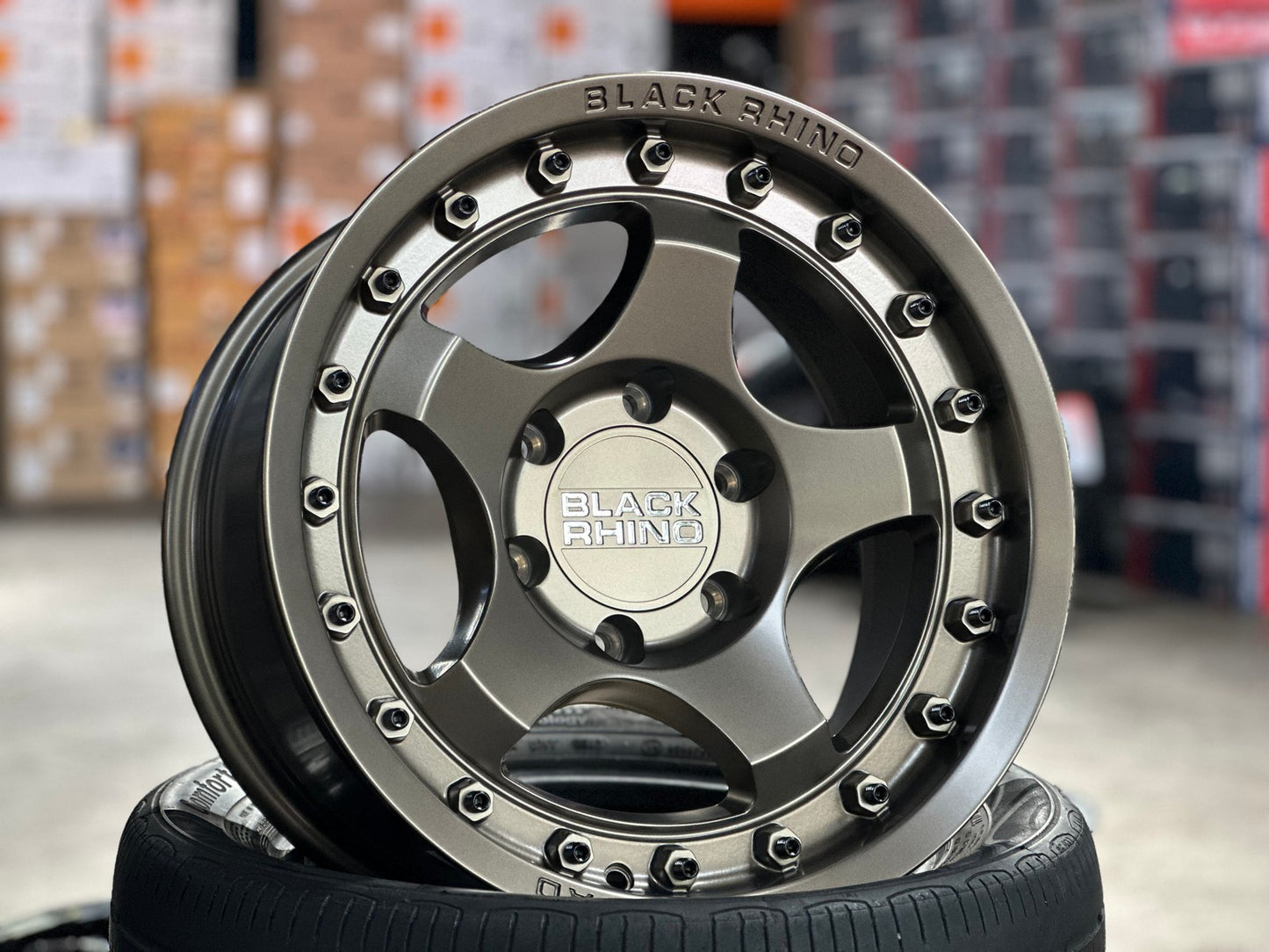 New 17X8.5 ET-10 Black Rhino Bantam Rim (4 wheel) Matt Bronze 6X139.7