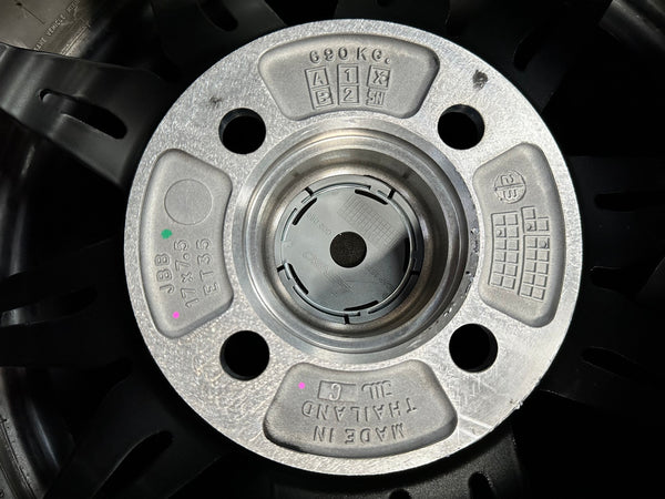 New 17X7.5 ET35 Lenso Barox Rim (4 wheel) Gloss Black 4X100