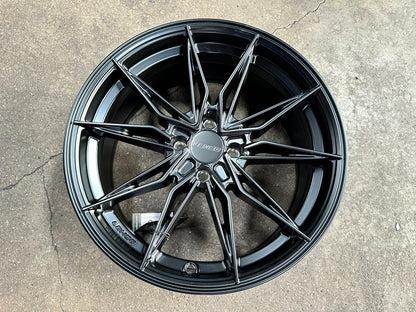New 17X7.5 ET35 Lenso Barox Rim (4 wheel) Matt Black 4X100