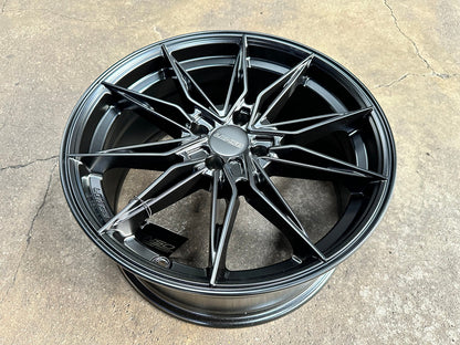 New 17X7.5 ET35 Lenso Barox Rim (4 wheel) Matt Black 4X100