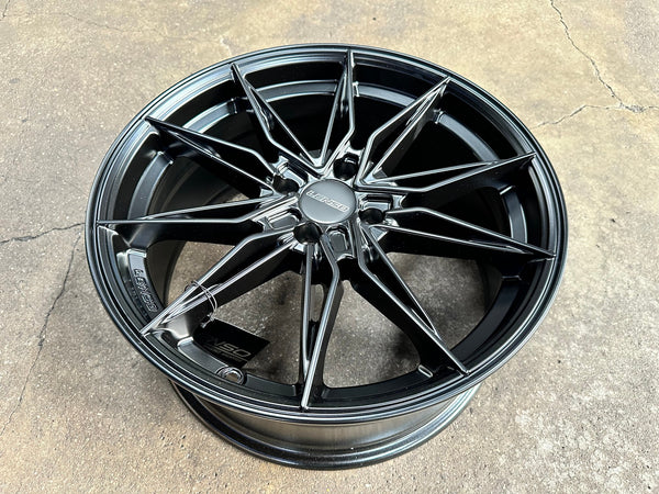 New 17X7.5 ET35 Lenso Barox Rim (4 wheel) Matt Black 4X100