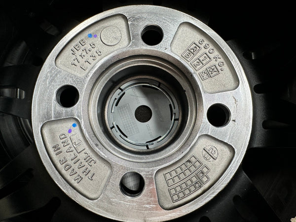 New 17X7.5 ET35 Lenso Barox Rim (4 wheel) Matt Black 4X100